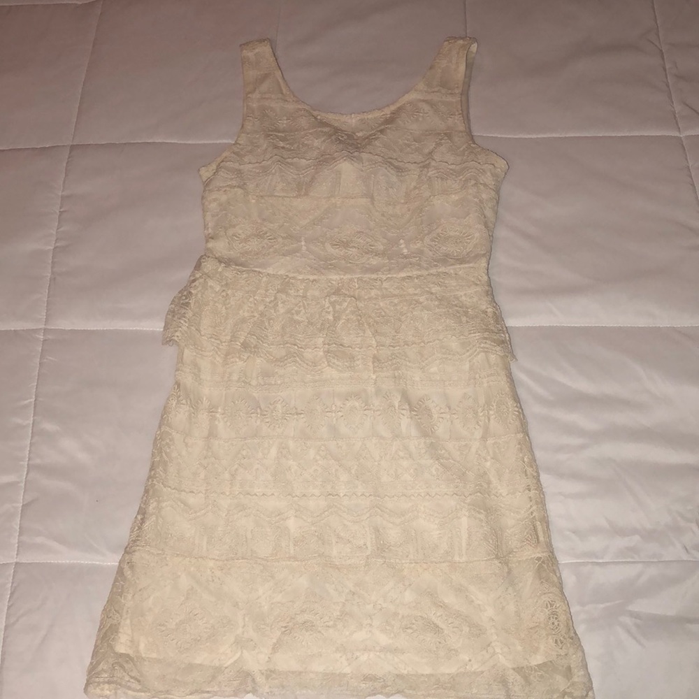 Cream lace dress